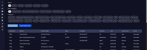 Export Service Data tool - myNetShop