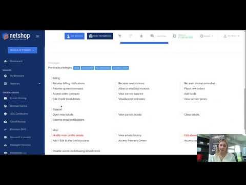 My Menu Overview in myNetShop Self-service Portal