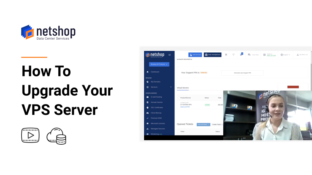How to Upgrade your VPS Server using myNetShop Portal