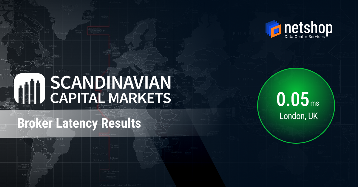 Scandinavian Capital Markets - Broker Latency Results - NetShop ISP Forex VPS