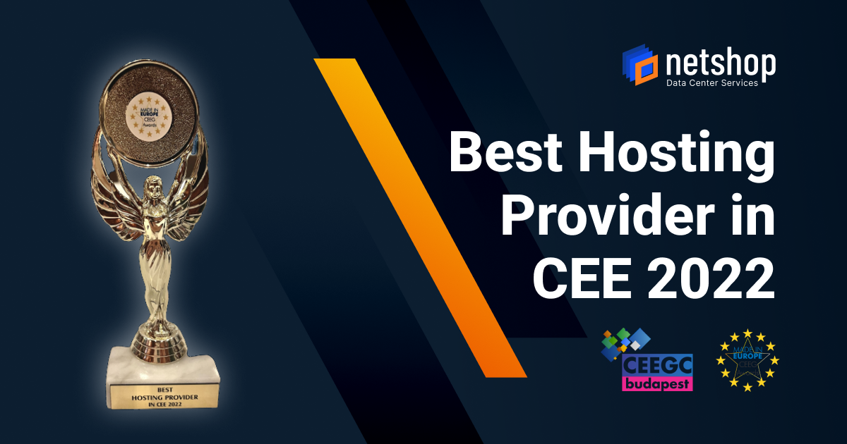 NetShop ISP Voted Best Hosting Provider in CEE at CEEG Awards 2022