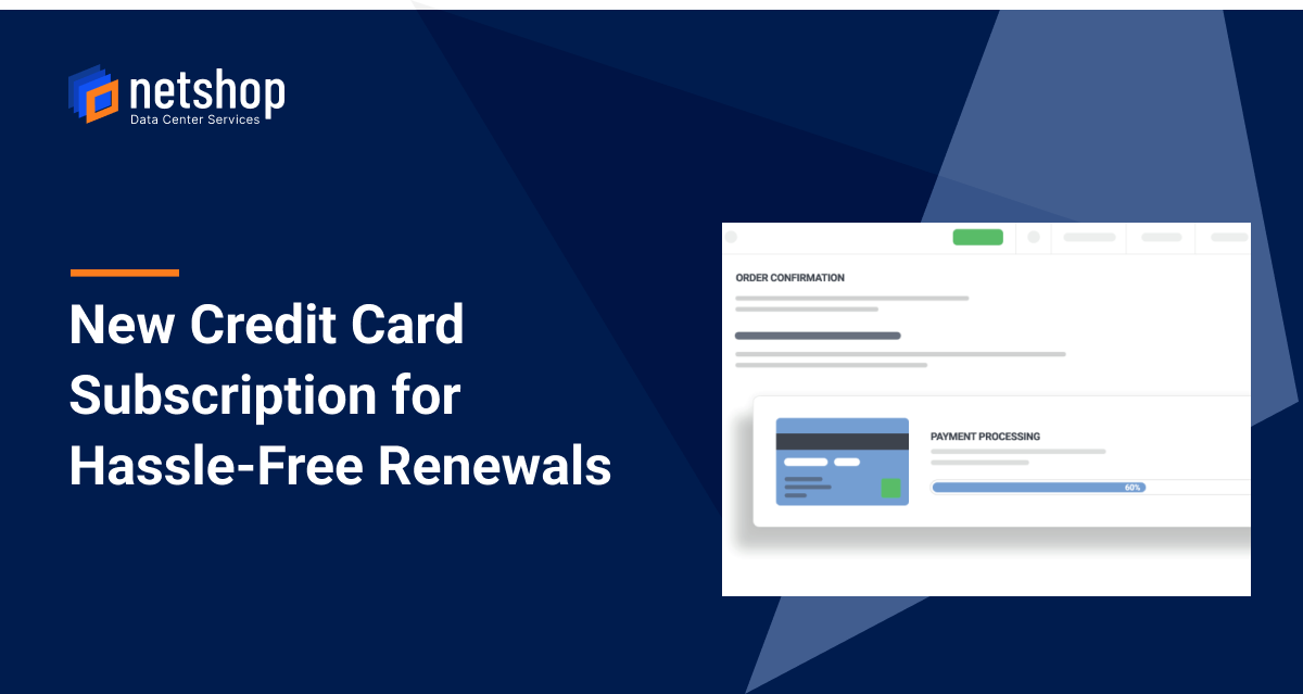 NetShop ISP Announces Credit Card Subscription for Hassle-Free Renewals
