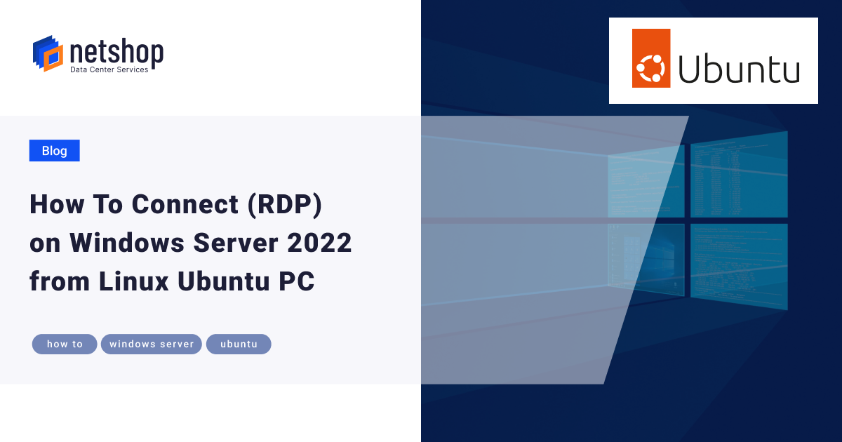 How To RDP on Windows Server via Linux Ubuntu PC