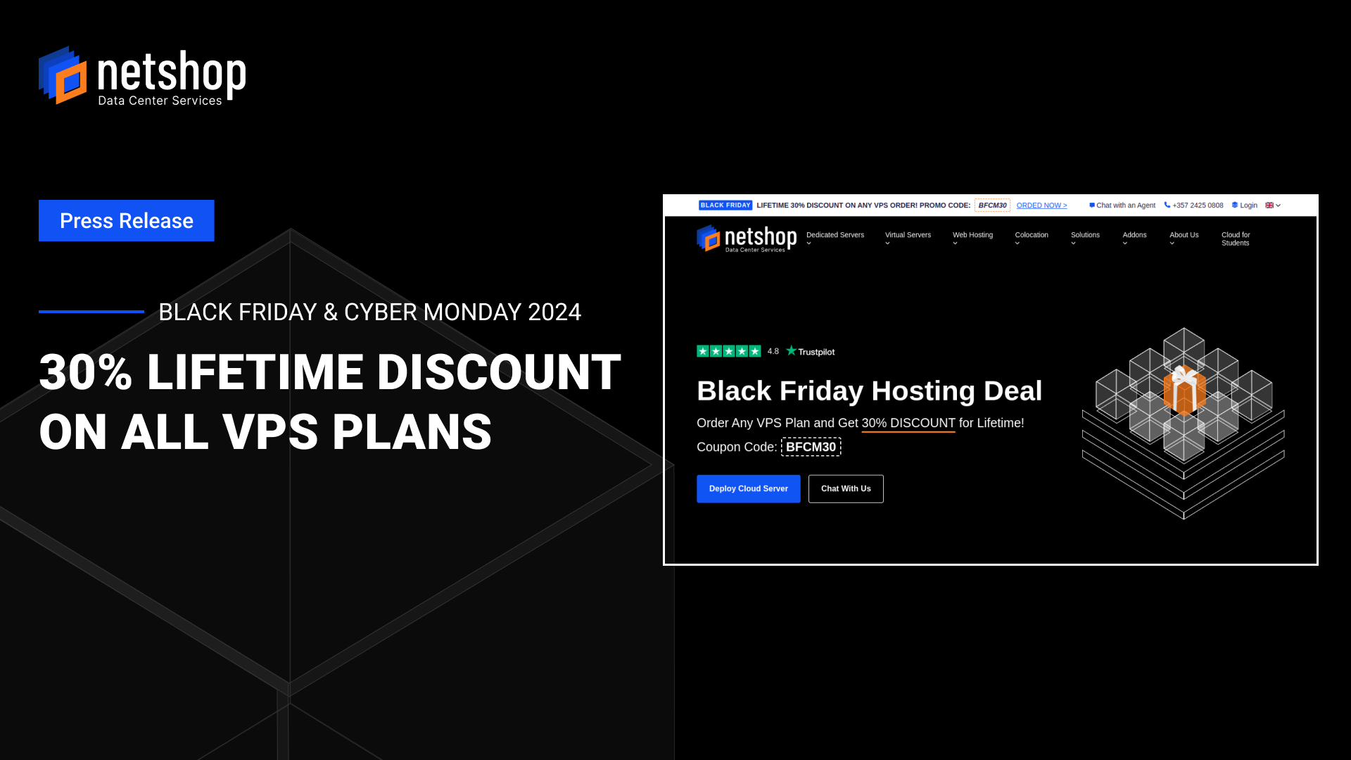 NetShop ISP Black Friday & Cyber Monday 2024 Offer
