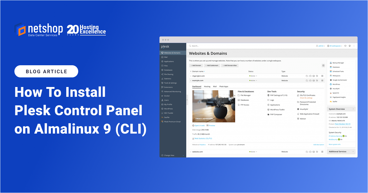 How To Install Plesk Control Panel on Almalinux 9 (CLI)