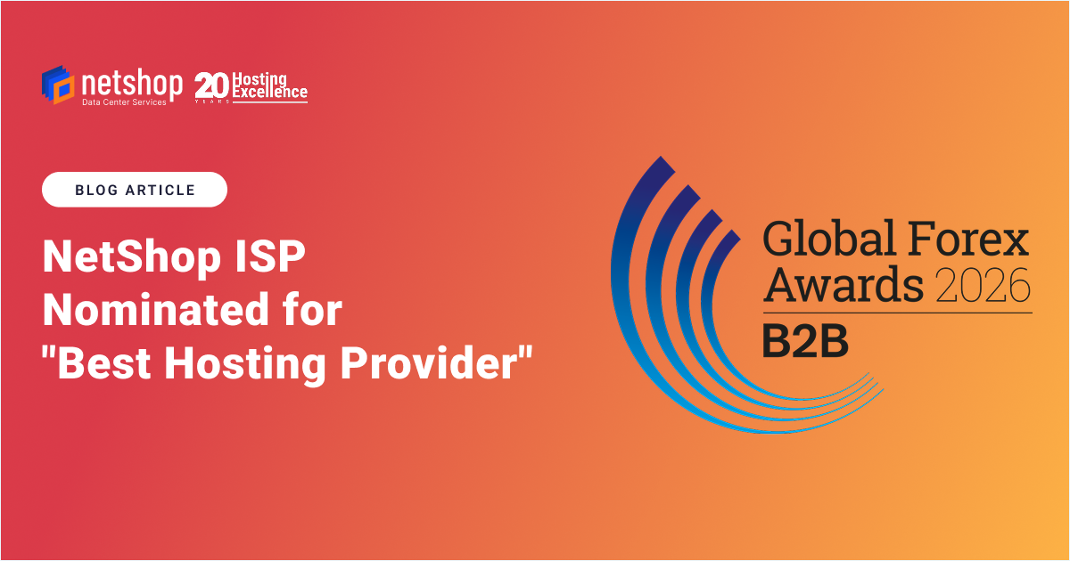 NetShop ISP Nominated for "Best Hosting Provider" - Global Forex Awards - B2B 2026