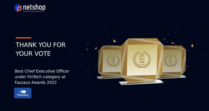 Fazzaco Hall of Fame - NetShop ISP CEO Wins Best FinTech CEO Award